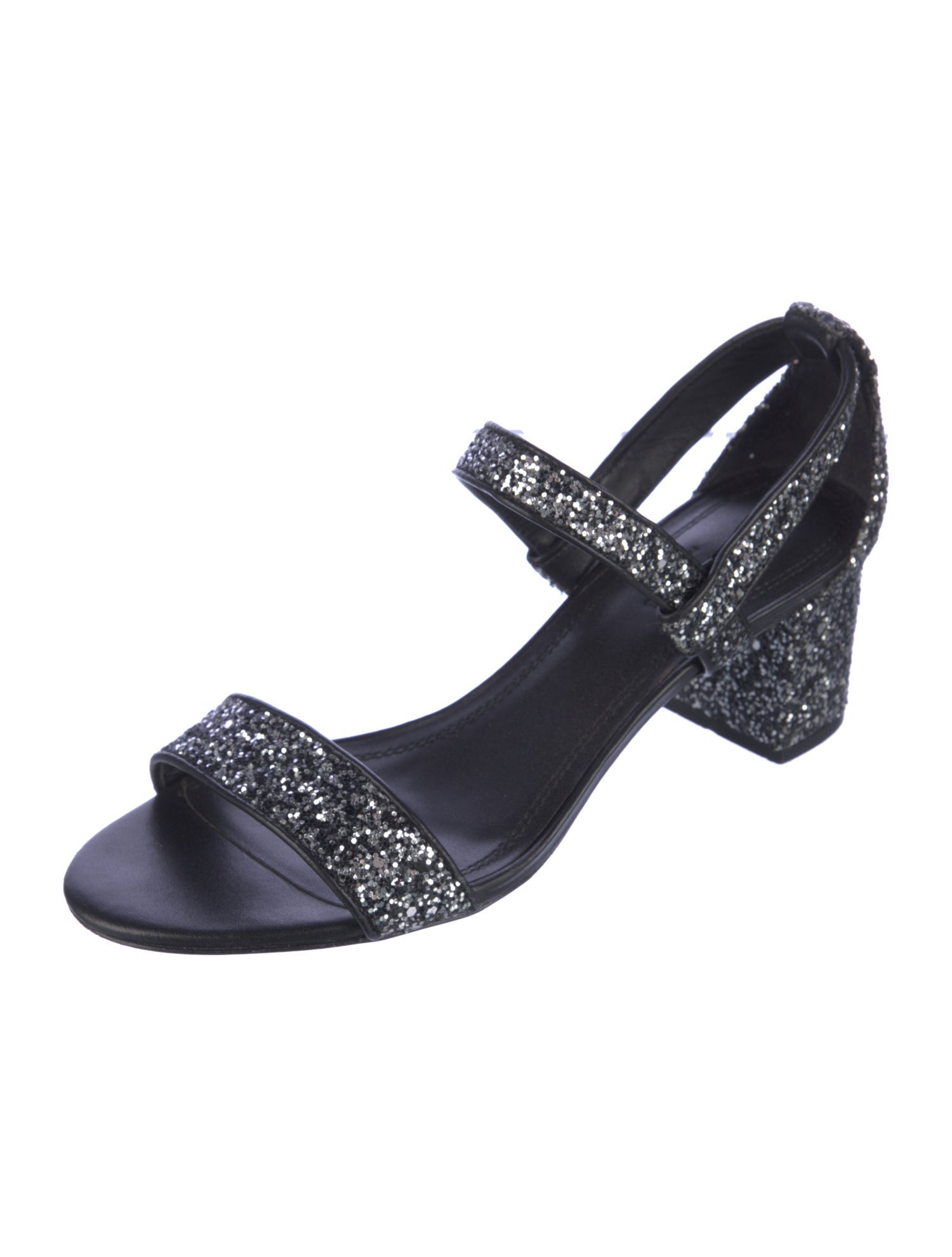 Sandro Glitter Glitter Accents Slingback Sandals